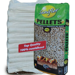 Pallet met 60 zakken Saniflor pellets 7,01€ per zak
